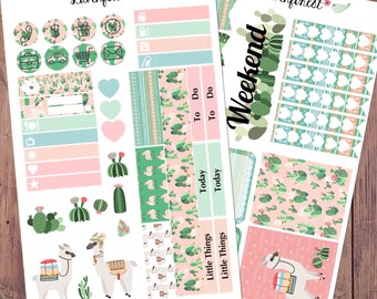 Alpaca planner stickers kit , happy planner stickers, mini kit sticker, MK006