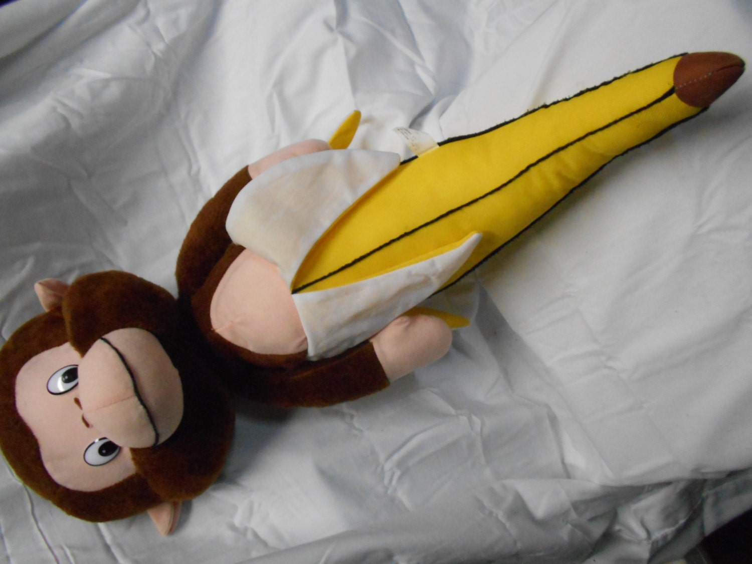 monkey in banana plush