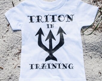 Triton T-Shirt/Merboy T-Shirt/Triton in Training Baby/Toddler/Boys T-Shirt