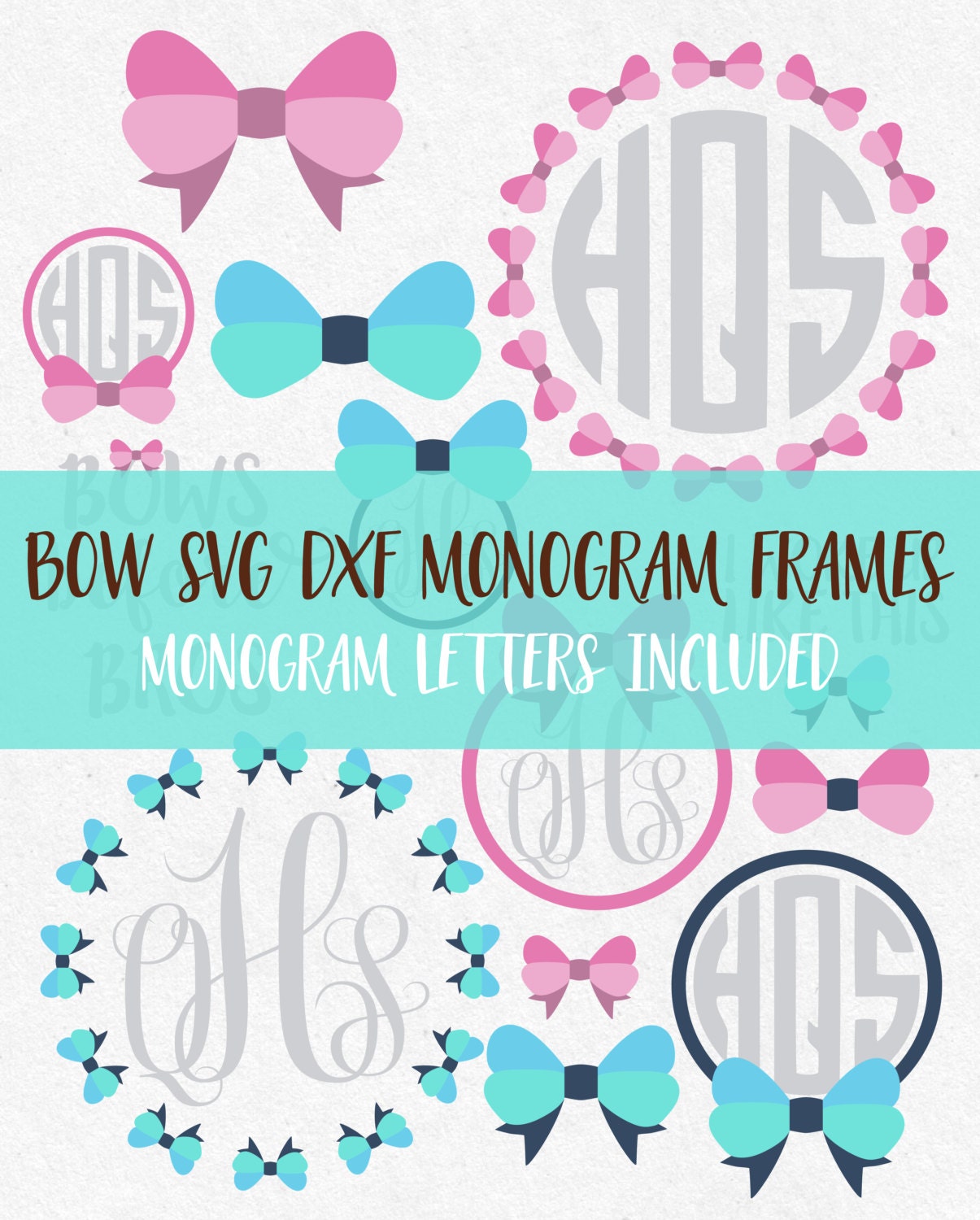 Download Bow Monogram Frames Circles Svg Bows Files Svg Bows Circle