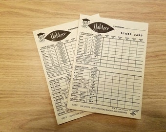 vintage yahtzee etsy