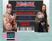 Free Printable John Cena Birthday Invitations 8