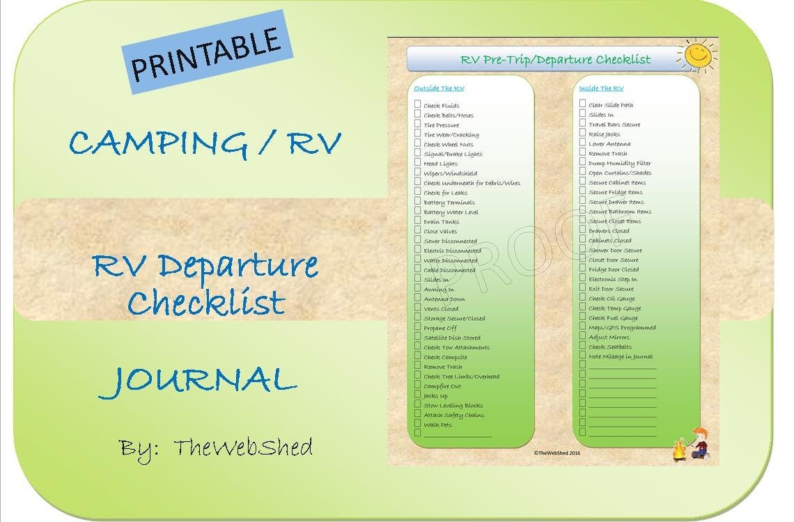 This is a photo of Mesmerizing Rv Checklist Printable It's just an image of Mesmerizing Rv Checklist Printable