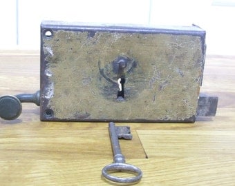 Items similar to Antique Door Lock Old Door Lock 1920s/1930s, Locks ...