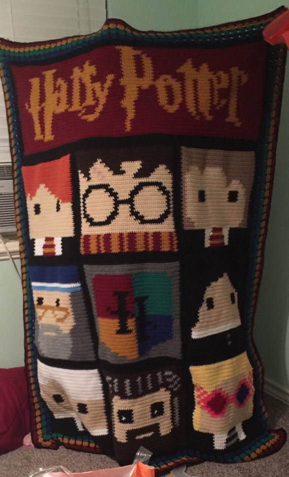 Harry Potter Inspired Crochet Afghan by