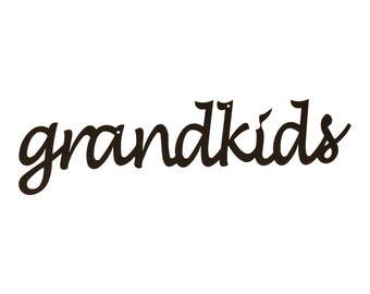 Grandkids Sign, Grandkids Metal Sign, Grandchildren Sign, Grandchildren Wall Art, Grandkids Wall Decor, Campfire Bay, Grandkids