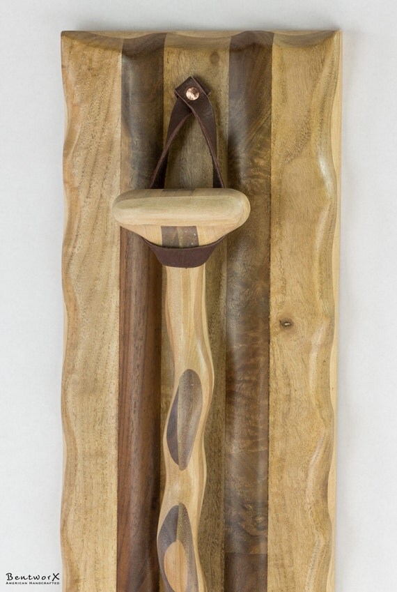 The Bentworx™ Cascades Canoe Paddle & Wall Hanger Display