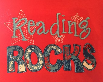 reading rocks t shirt