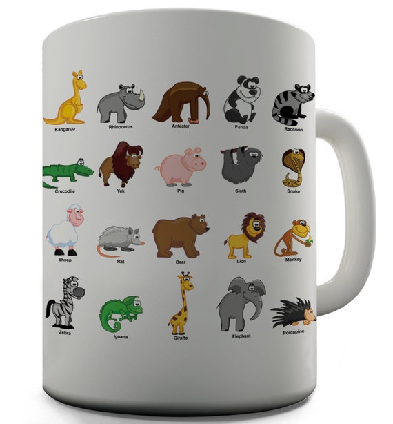Zoo Animals Ceramic Novelty Mug