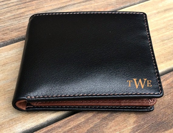 Personalized mens wallets custom mens engraved by AprilandKiwi