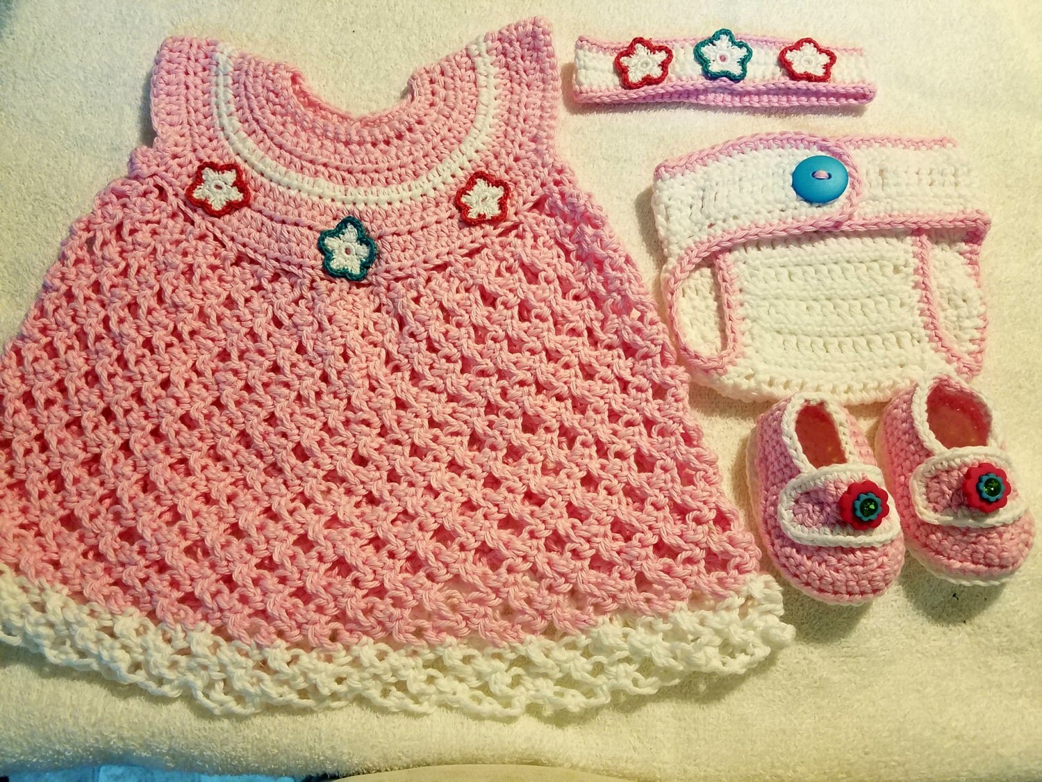 Crochet baby gift set
