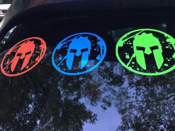 Spartan Race Decal by TheSpunkyChicknPug on Etsy