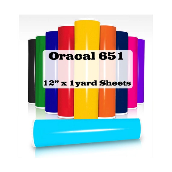 12 x 1 yard oracal 651 vinyl sheet