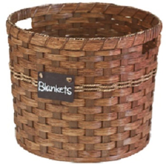 Utility Basket Amish Hand Woven Natural Reed Basket