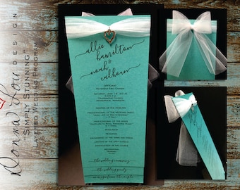 <strong>Tiered DIY Program</strong> | Weddings, Do It Yourself | <strong>Wedding</strong> ... Layered wedding program template