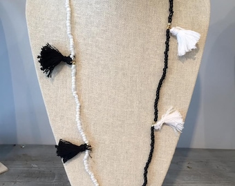Opposites Attract Tassel Necklace