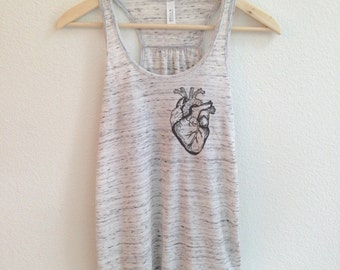 Anatomical Heart Shirt - Love Shirt - Valentines Shirt - Girlfriend Shirt