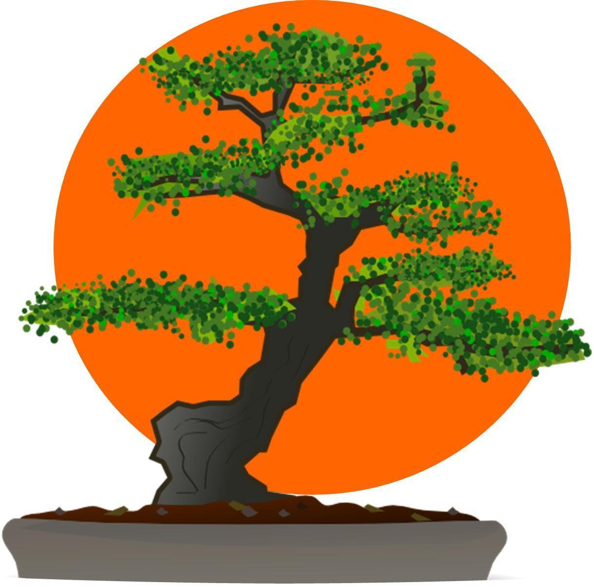 Karate Kid Bonsai Tree Logo Halloween or Everyday Iron on