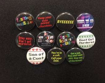 1" My Favorite Murder Badge Set 1