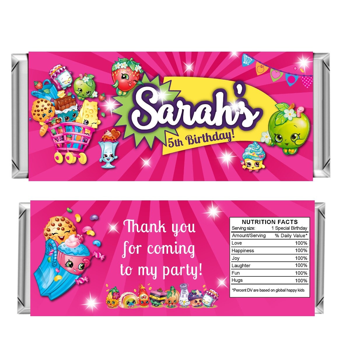 Shopkins Candy Bar hershey