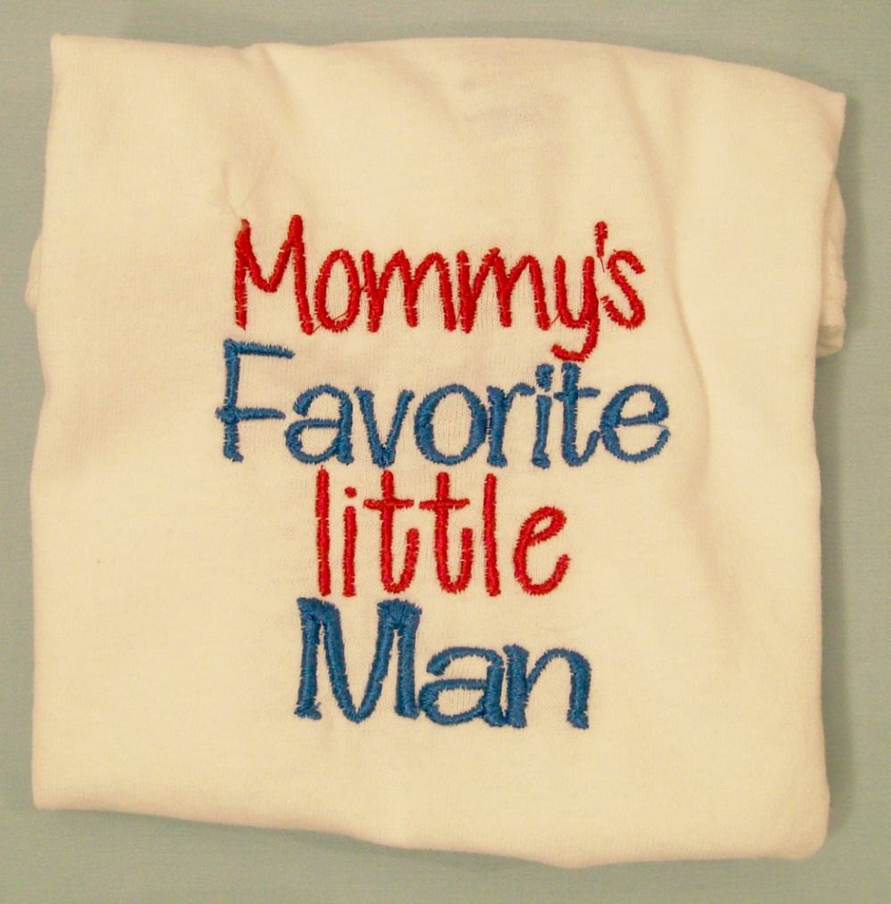 mommy's little man shirt