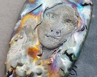 Butterfly Faery Raku Pendant