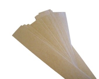 Belly band, set of 50, soap bands, kraft bands, product bands 1 1/2 x 11 kraft, white, cream, black