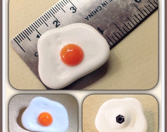 Orange Over Easy Egg Glass Topper - Interchangeable