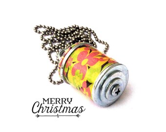 Floral Necklace, Flower Necklace, FLOWER POWER, Floral Jewelry, Gifts for Gardeners, Colorful Art Jewelry, Wine Cork Jewelry by Uncorked