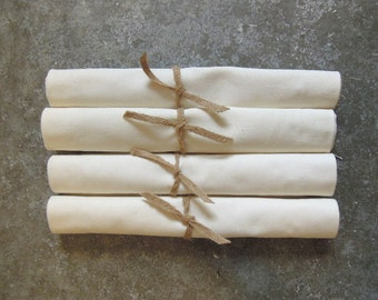 Organic Placemat, Table Linens, Hemp, Natural - Set of 4