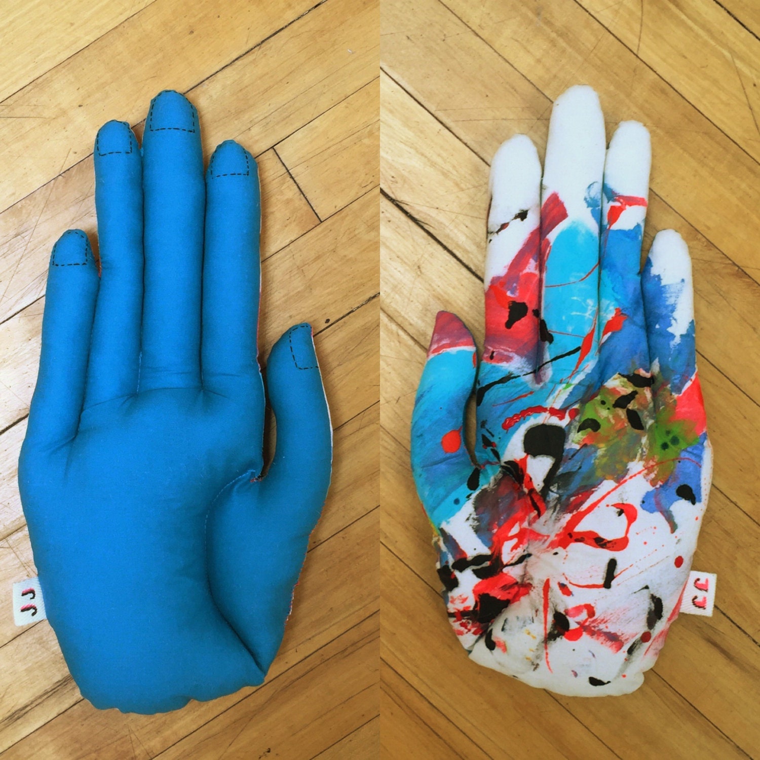 Big Hand Art Pillow Reversible Soft Sculpture Giant Hand