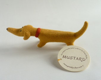 Needle felted dachshund, needle felt Weiner, sausage dog, dog lover gift, needle felt dog, miniature Weiner, Gretel Parker