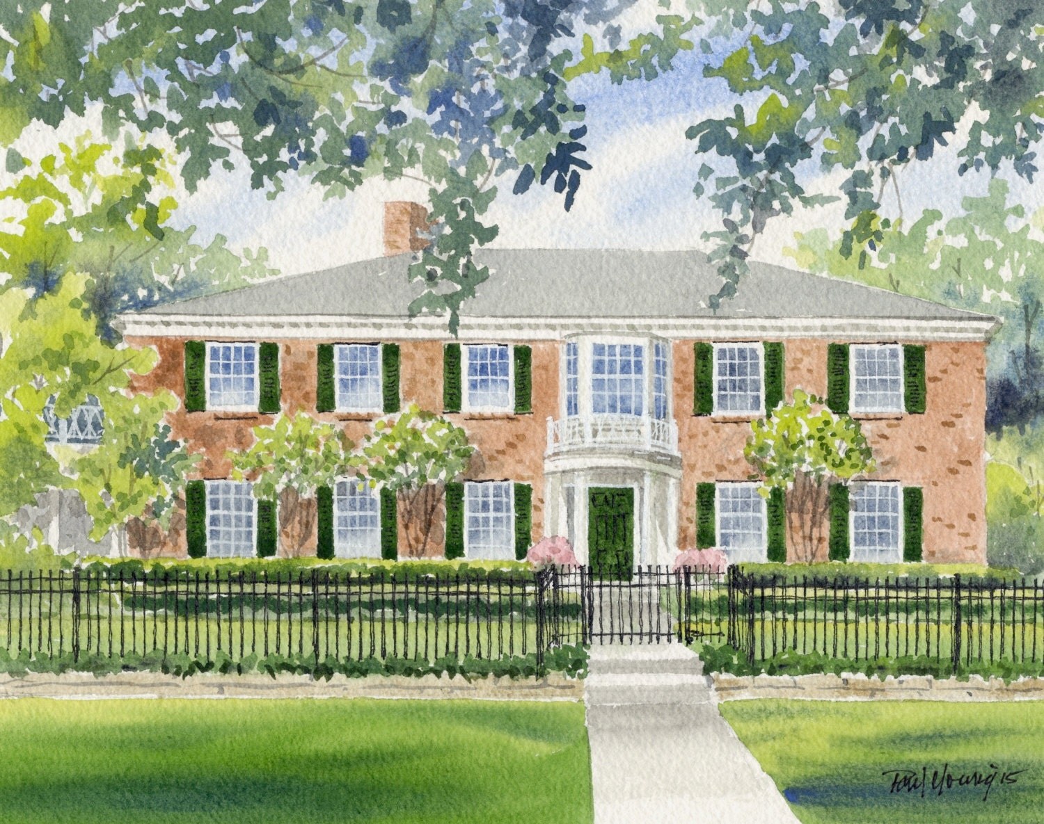 Custom House Painting Home Portrait Drawing Sketch GiftFREE
