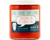 Christmas in the Great Hall - Soy Candle - Book Lovers' Scented Soy Candle - 8oz jar