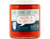 Christmas in the Great Hall - Soy Candle - Book Lovers' Scented Soy Candle - 8oz jar