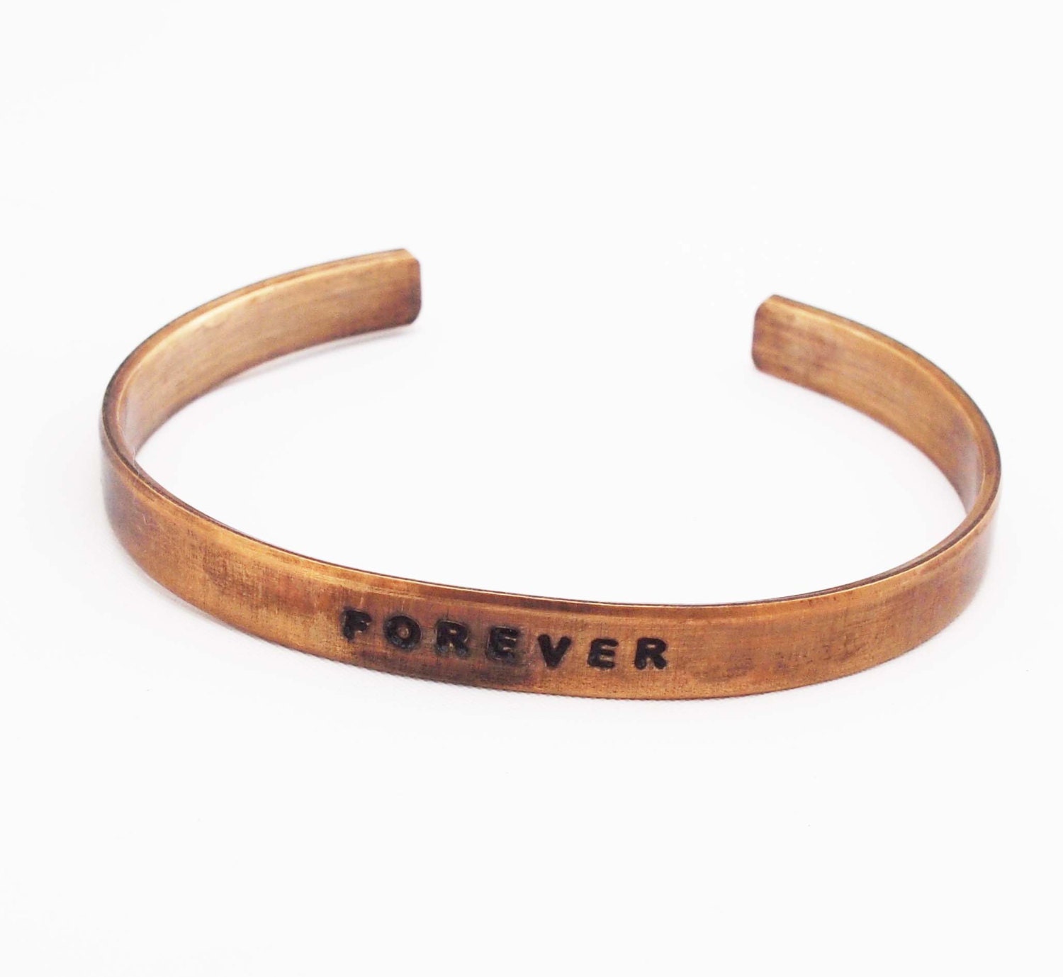 Bronze Anniversary Bracelet Bronze Cuffs Personalized Cuff
