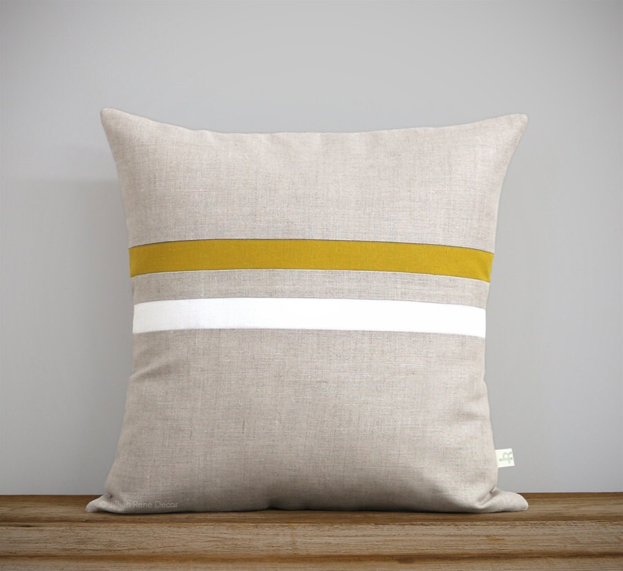 Signature Striped Pillow 16x16 Modern Classic Home Decor