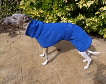 Bespoke Italian Greyhound/Whippet/Greyhound Polo Neck Double Thickness Fleece Coat