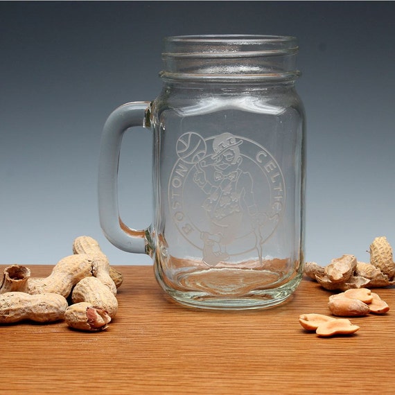 Personalized Engraved Mason Jar Beer Mug.