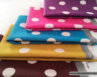 ECHINO-NICO by Etsuko Furuya - Cotton Linen Maruco Dots EF604, choose a color and length