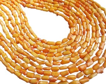 Orange Coral Beads, Branch Shape, Coral Beads, Orange Bamboo Coral, SKU 4142A