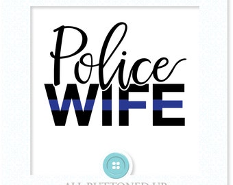 Download Police wife svg | Etsy