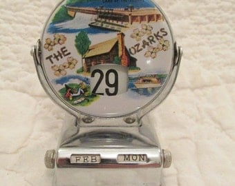 Vintage Perpetual Calendar The Ozarks SALE