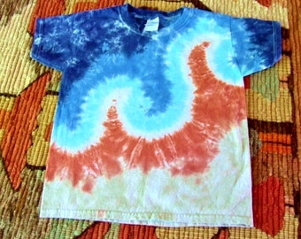 Youth XS Tie Dye T-shirt - Sand Bank - Ready to Ship