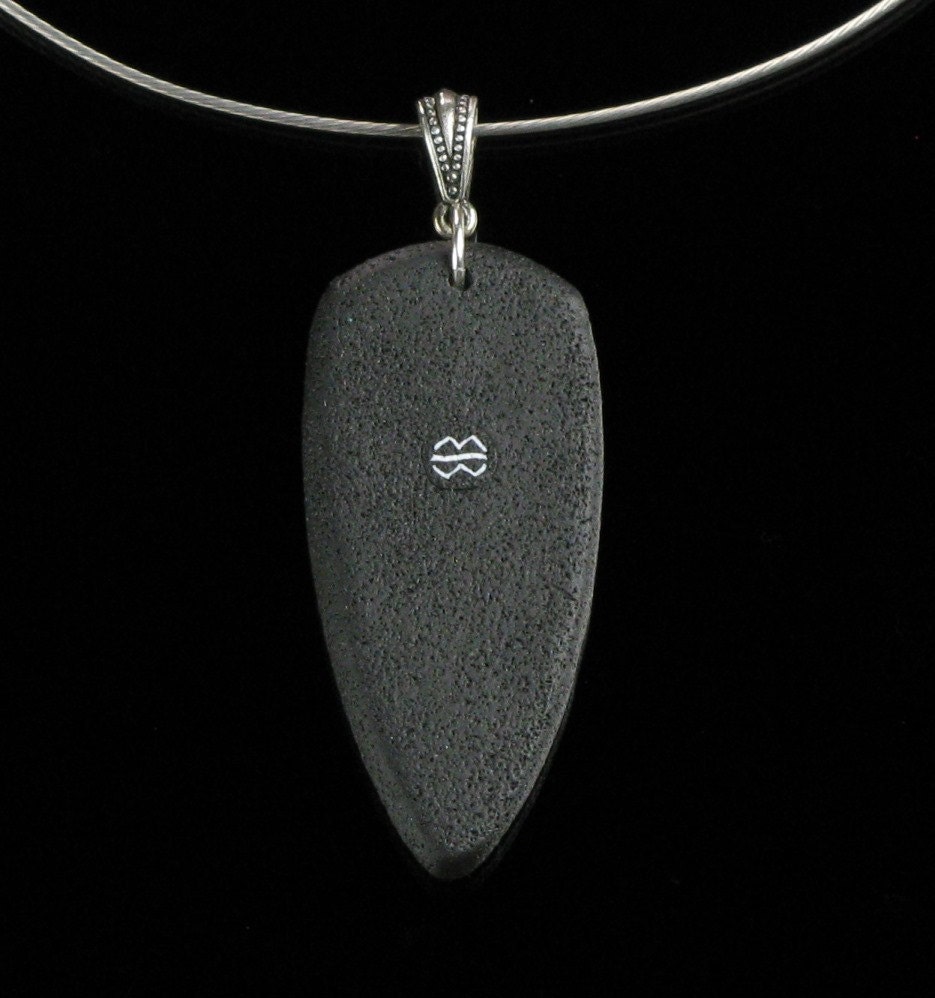 Abstract Art Clay Pendant Wearable Art Polymer Clay Jewelry