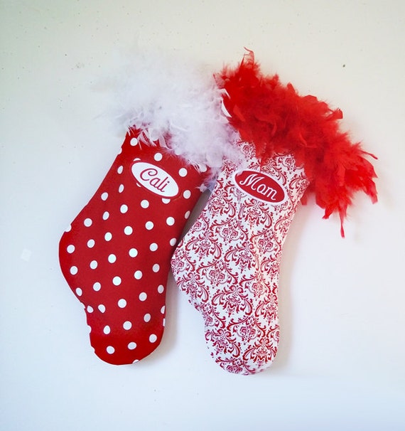 Items similar to Christmas Stockings, custom holiday stockings