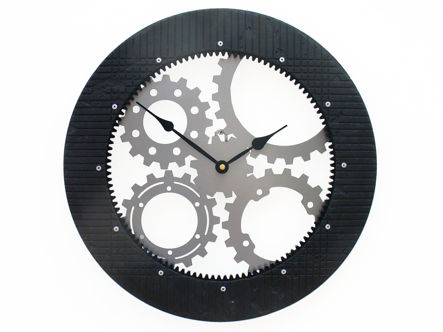 Drive Shaft II Large Wall Clock Gear Wall Clock by All15Designs