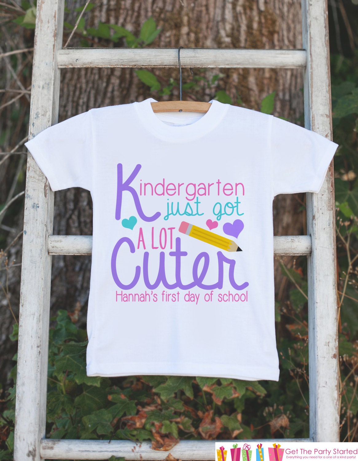 Girls Kindergarten Outfit Personalized Kindergarten Just Got