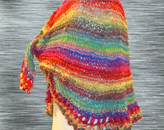 Knit Shawl Pattern, Easy Knitting Pattern, Easy to Knit ...