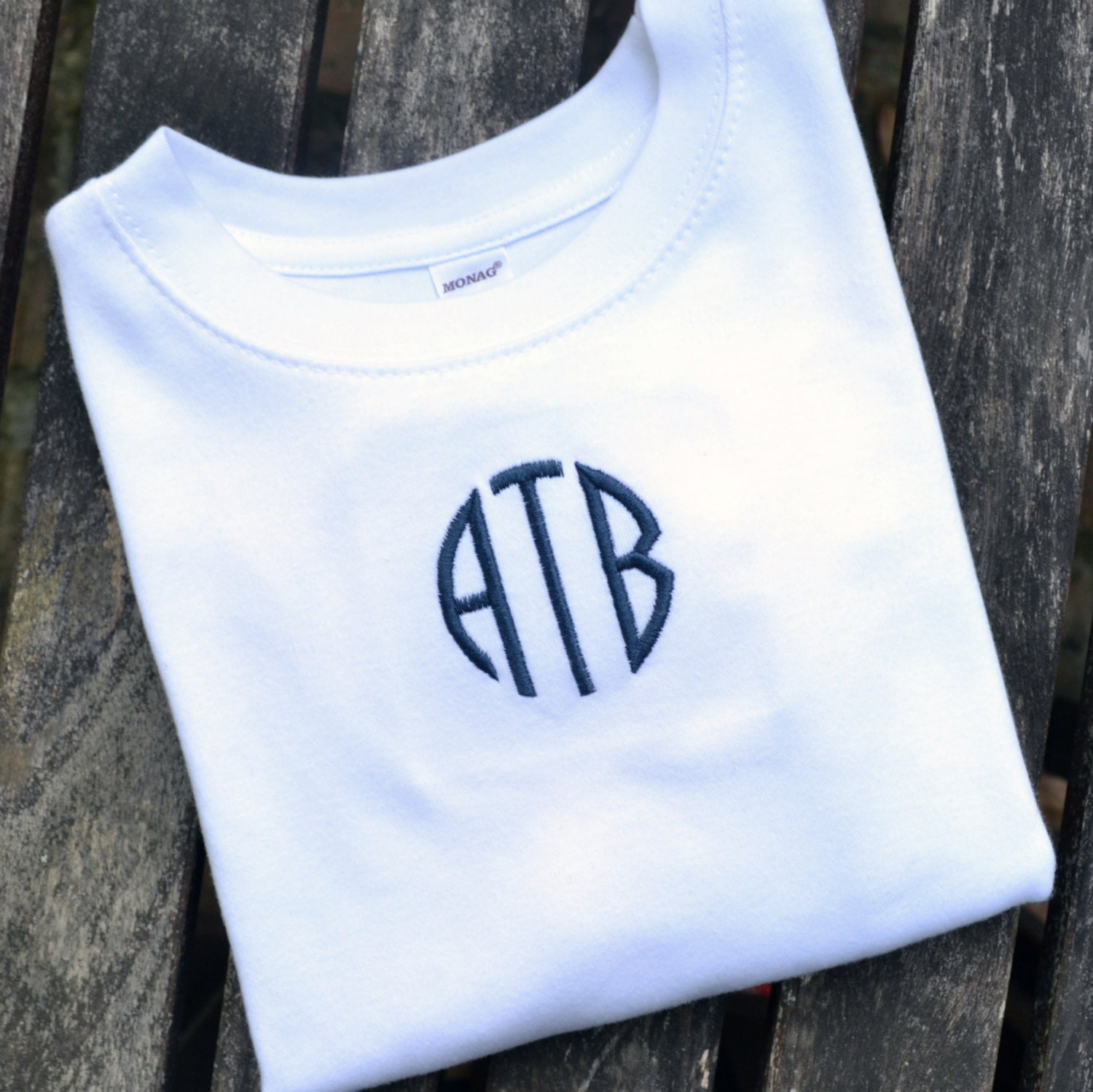 Boys Monogrammed T-shirt Classic Monogrammed Tee